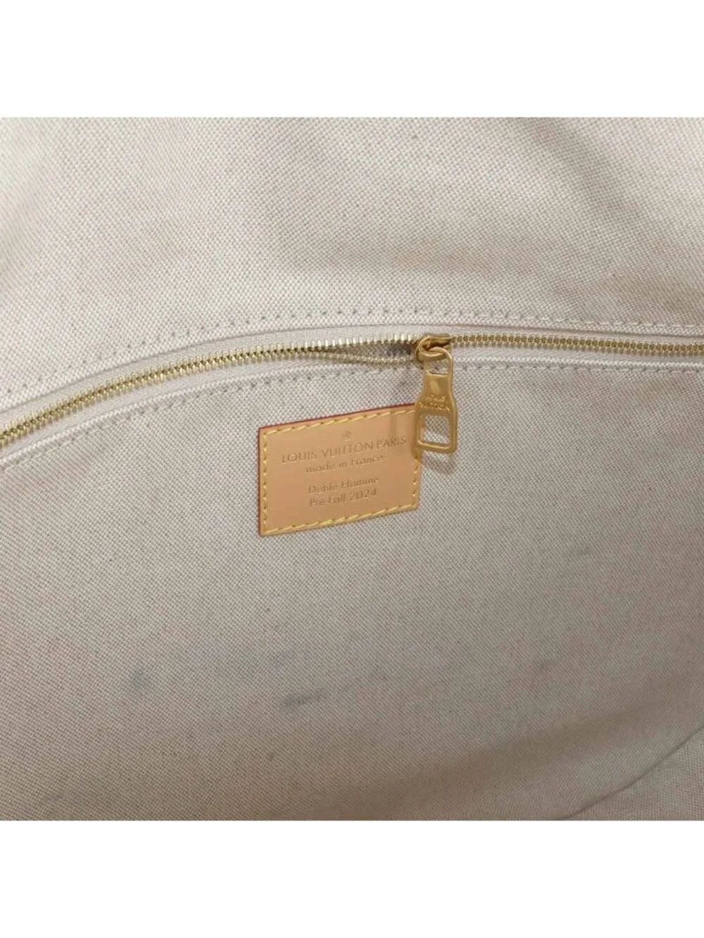 Louis Vuitton Damier Denim Montsouris Messenger MM Shoulder Bag Blue